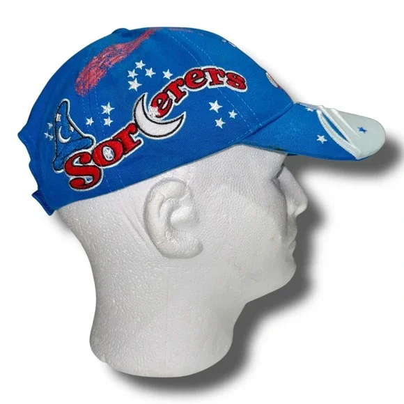 Vintage Disney World Sorcerer Mickey Mouse Fantasia Hat Youth Embroidered Cap - Picture 2 of 10
